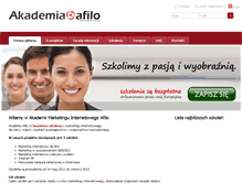 Tablet Screenshot of akademia.afilo.pl